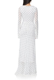 Cat Micro Ruffle Maxi