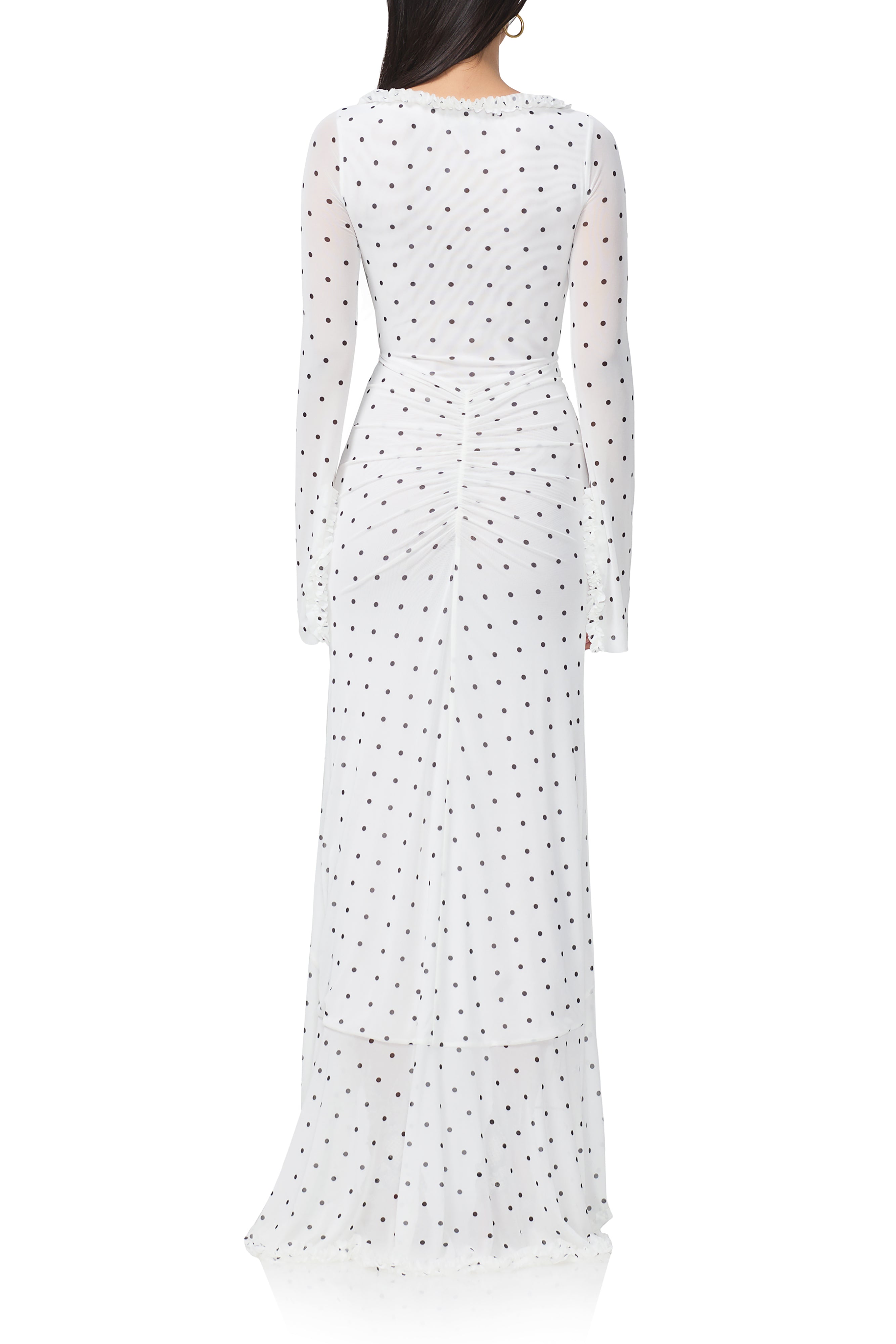 Cat Micro Ruffle Maxi